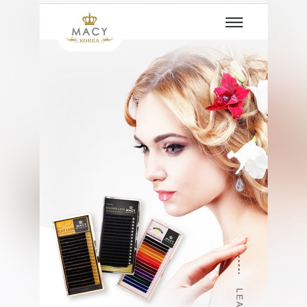 Macy Korea Eyelash Extensions SG Feather Lash (Set of 3) C/ 0.07 X7,8,9 mm
